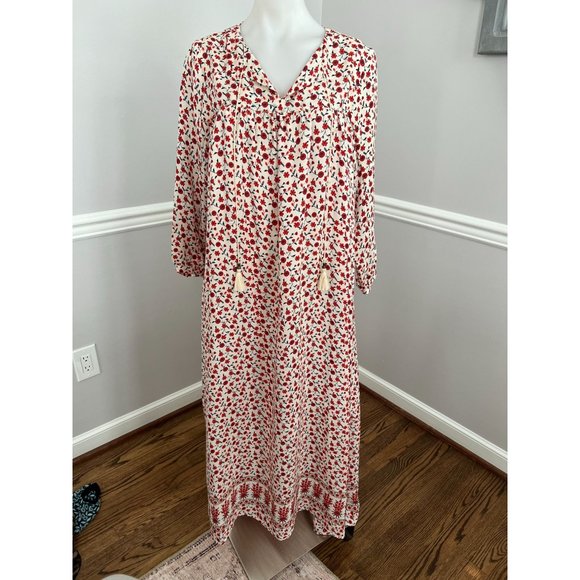 SOLD - ANINE BING Darcy 100% Silk Floral Print - Picture 2 of 9